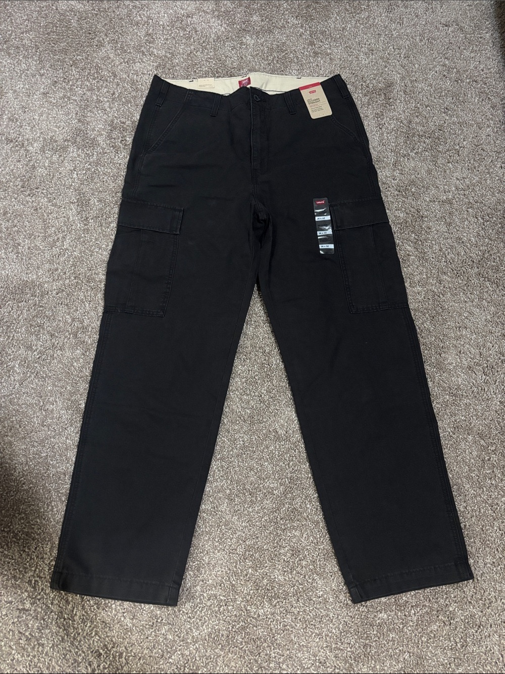 Levi's Men's Black Cargo Utility Pants